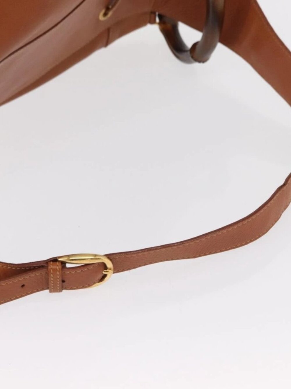 GUCCI Bamboo Body Bag Leather Brown Gold 003 2113 0037 Auth gh1689 - Picture 8 of 16